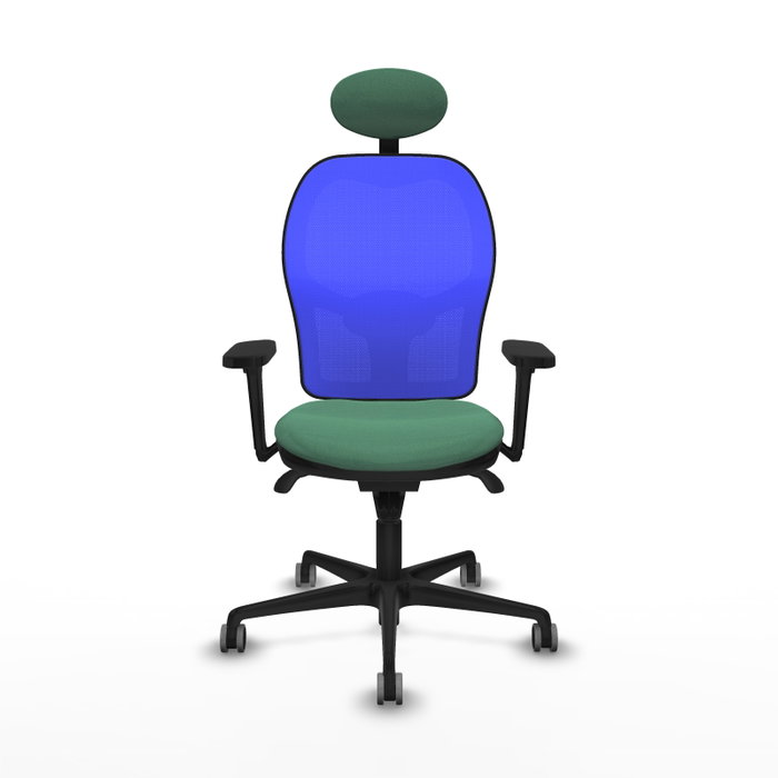 PIQUERAS Y CRESPO Silla de oficina Jorquera Verde esmeralda y Azul