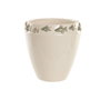 DKD Home Decor Jarrón de Cerámica con Motivo de Peces, Crema y Verde