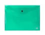 Liderpapel Carpeta Dossier Broche 34043 Polipropileno DIN A4 Verde Transparente Capacidad 50 Hojas