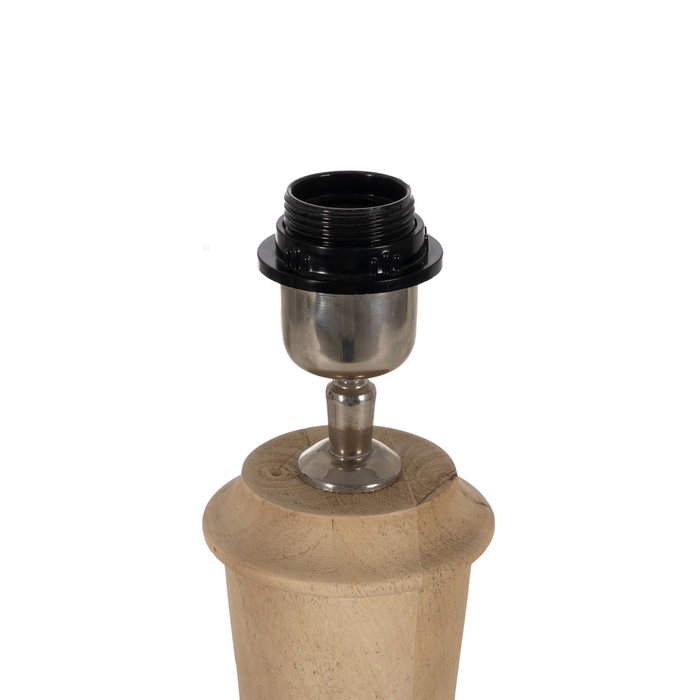 Base Lámpara Mesa Natural 18 X 18 X 40 cm