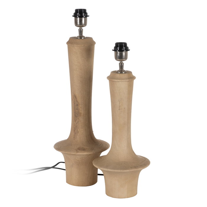 Base Lámpara Mesa Natural 18 X 18 X 40 cm