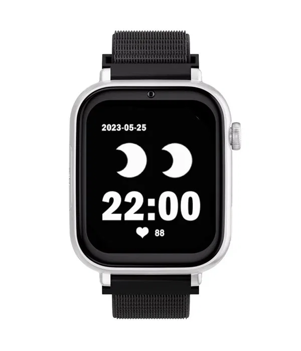 Savefamily Smartwatch Savefamily Plus con GPS y llamadas, blanco con correa de tela negra Savefamily Smartwatch Savefamily Plus con GPS y llamadas, blanco con correa de tela negra
