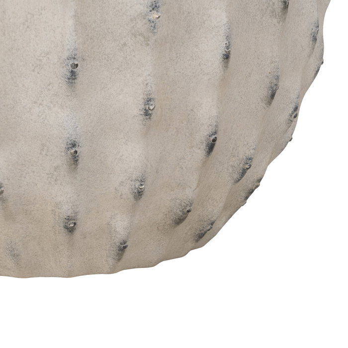 S/3 Macetero Crema Magnesio Decoración 47 X 47 X 37,50 cm