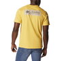 Camiseta de Manga Corta Hombre Columbia 1834041742 Amarillo