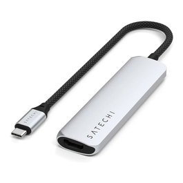 Satechi USB-C Slim Multi-Port Hub 4 en 1 ST-P4SS, Plata