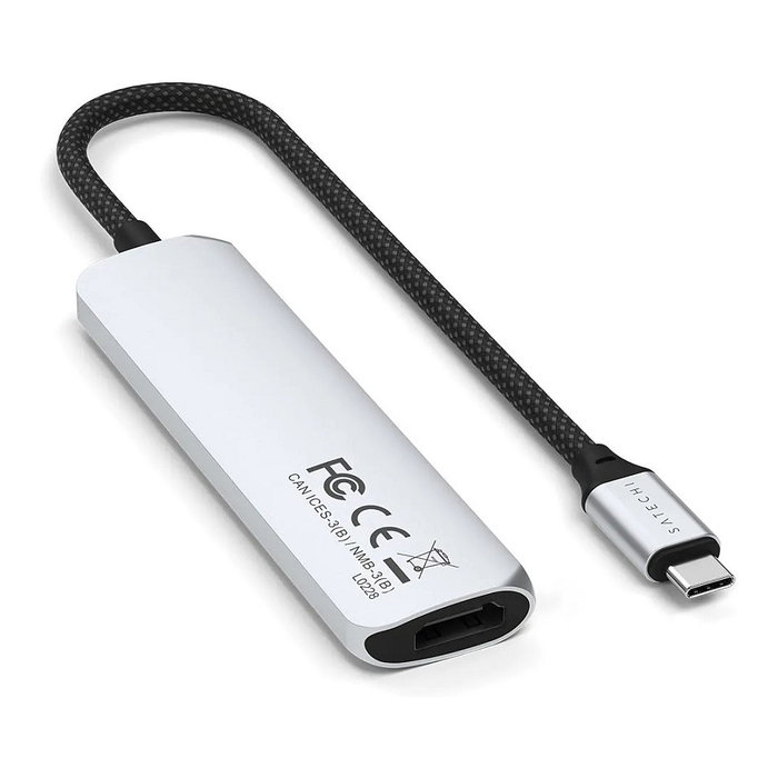 Satechi USB-C Slim Multi-Port Hub 4 en 1 ST-P4SS, Plata