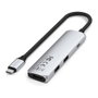 Satechi USB-C Slim Multi-Port Hub 4 en 1 ST-P4SS, Plata