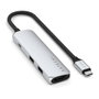 Satechi USB-C Slim Multi-Port Hub 4 en 1 ST-P4SS, Plata