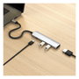 Satechi USB-C Slim Multi-Port Hub 4 en 1 ST-P4SS, Plata