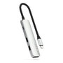 Satechi USB-C Slim Multi-Port Hub 4 en 1 ST-P4SS, Plata