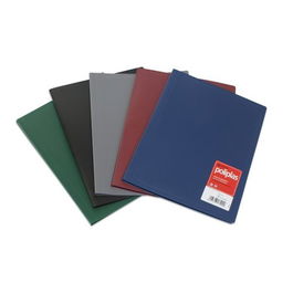 Carpeta Fundas (Tarifario) Grafoplas Pp Flexible Poliplas Opaco Fº 20 F. Granate (Set de 8)