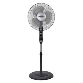 Orbegozo SF-3347 Ventilador de Pie Negro, 50W, 40cm, 3 Aspas, 3 Velocidades, Oscilante, Temporizador 2h