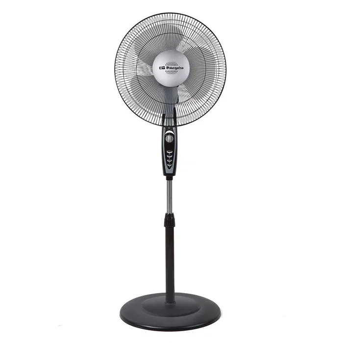 Orbegozo SF-3347 Ventilador de Pie Negro, 50W, 40cm, 3 Aspas, 3 Velocidades, Oscilante, Temporizador 2h Orbegozo SF-3347 Ventilador de Pie Negro, 50W, 40cm, 3 Aspas, 3 Velocidades, Oscilante, Temporizador 2h