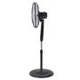 Orbegozo SF-3347 Ventilador de Pie Negro, 50W, 40cm, 3 Aspas, 3 Velocidades, Oscilante, Temporizador 2h