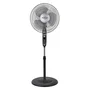 Orbegozo SF-3347 Ventilador de Pie Negro, 50W, 40cm, 3 Aspas, 3 Velocidades, Oscilante, Temporizador 2h
