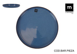 La Mediterranea Bandeja Redonda Chester Blue (Pack de 8) de 24x2.5cm