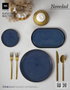 La Mediterranea Bandeja Redonda Chester Blue (Pack de 8) de 24x2.5cm