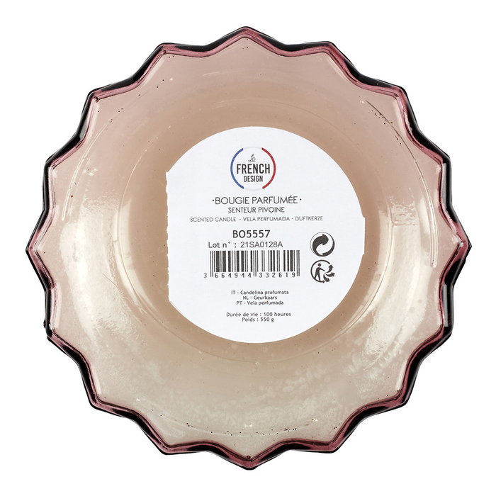 Home Deco Factory Vela Perfumada Jarrón Colección Bougie Cera 550g Duración 100h Altura 18 cm