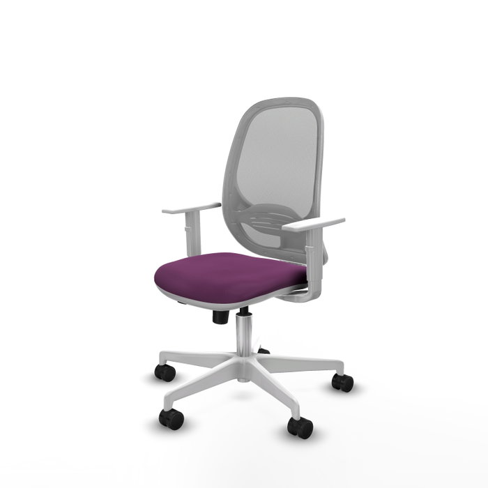 PIQUERAS Y CRESPO Silla de oficina Cilanco con mecanismo Sincro/Traslack, Morado y Gris PIQUERAS Y CRESPO Silla de oficina Cilanco con mecanismo Sincro/Traslack, Morado y Gris