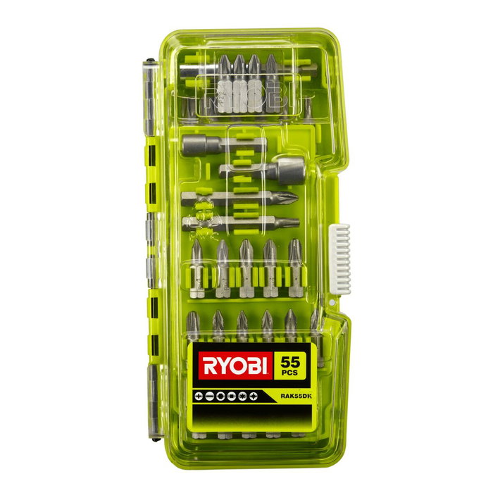 Ryobi Juego de destornilladores mixtos de 55 piezas RAK55DK Ryobi Juego de destornilladores mixtos de 55 piezas RAK55DK
