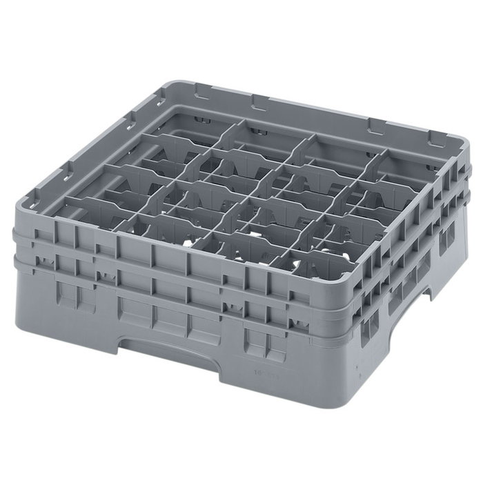 CAMBRO Cesta de lavado 16 comp. 2 alturas Gris claro CAMBRO Cesta de lavado 16 comp. 2 alturas Gris claro