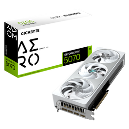 Gigabyte Tarjeta Gráfica GeForce RTX 5070 AERO OC 12G - 12GB GDDR7, PCI-E 5.0, GV-N5070AERO OC-12GD