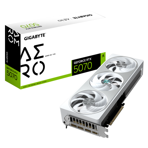 Gigabyte GeForce RTX 5070 AERO OC 12G Blanco