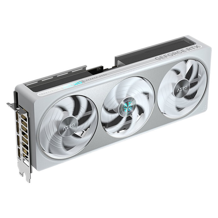 Gigabyte GeForce RTX 5070 AERO OC 12G GDDR7 Tarjeta Gráfica 3 Ventiladores Blanco