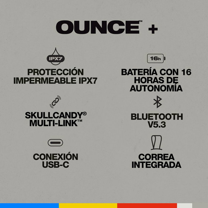 Altavoz Bluetooth Portátil Skullcandy 2SKSK2010I0L2 Gris 20 W