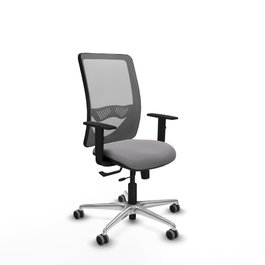 PIQUERAS Y CRESPO Silla de oficina Zulema Gris con mecanismo Sincro/Traslack