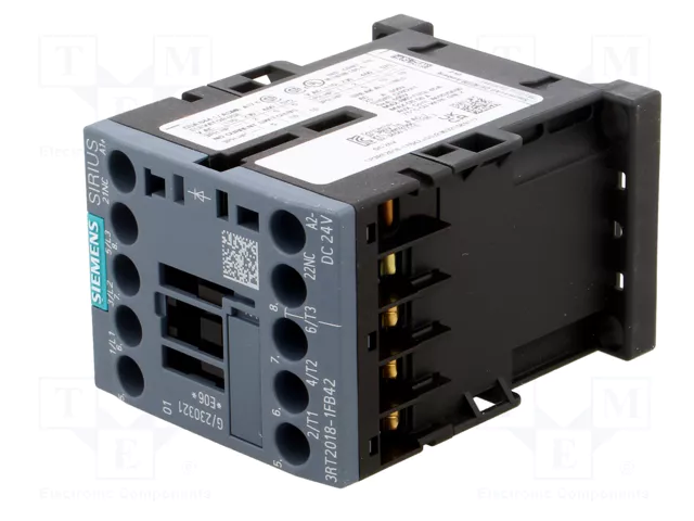 SIEMENS 3RT2018-1FB42 Contactor 3-polar 16A 24VDC
