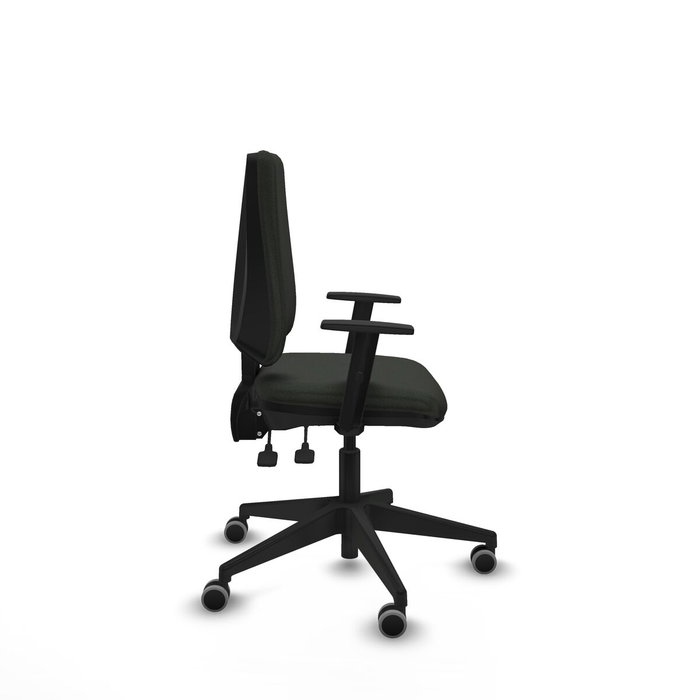 PIQUERAS Y CRESPO Silla Elche AS Bali Negro con Brazos y Base Piramidal