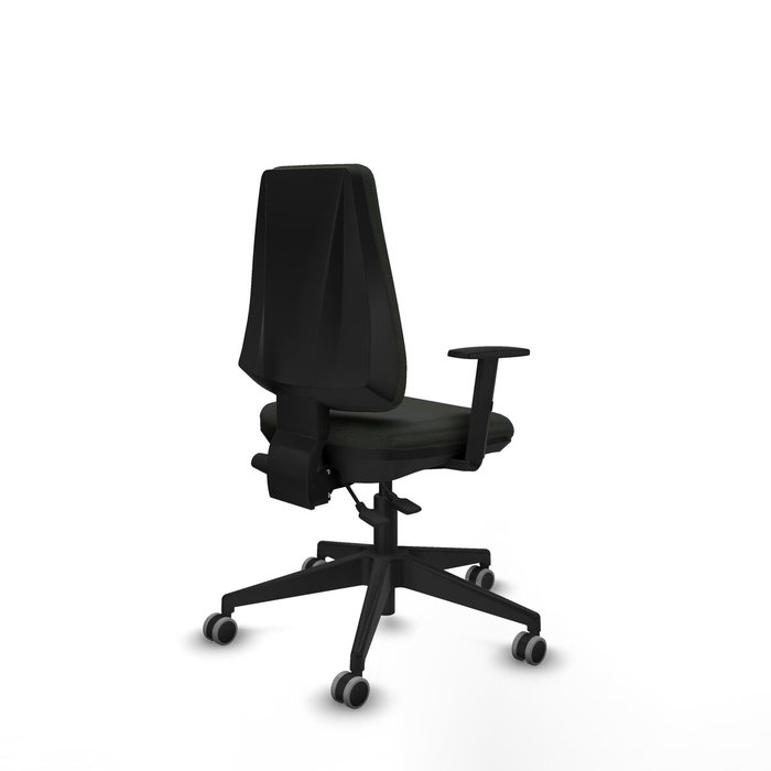 PIQUERAS Y CRESPO Silla Elche AS Bali Negro con Brazos y Base Piramidal