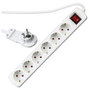 Rev Multiple Socket Outlet 6-fold 2m Blanco