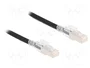 DeLOCK Cable de red RJ45 Cat.6A S/FTP con clips de seguridad, 3 m, negro
