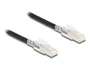 DeLOCK Cable de red RJ45 Cat.6A S/FTP con clips de seguridad, 3 m, negro