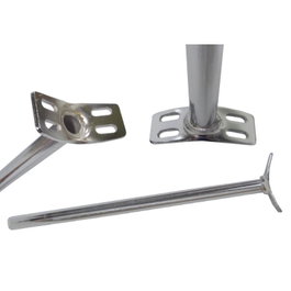 Qu-Ax Tija de Sillín para Monociclo Versión 4-Agujeros Plata 22.2 x 400 mm