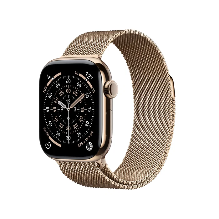 Apple Watch Series 11 GPS + Cellular 42mm Titanio Dorado con Correa Milanese Loop Apple Watch Series 11 GPS + Cellular 42mm Titanio Dorado con Correa Milanese Loop