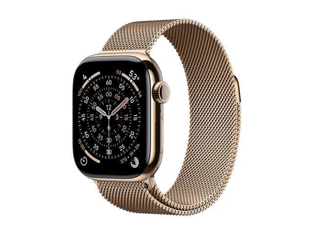 Apple watch series 11 gps cellular 42mm titanio dorado correa dorada milanese loop Apple watch series 11 gps cellular 42mm titanio dorado correa dorada milanese loop