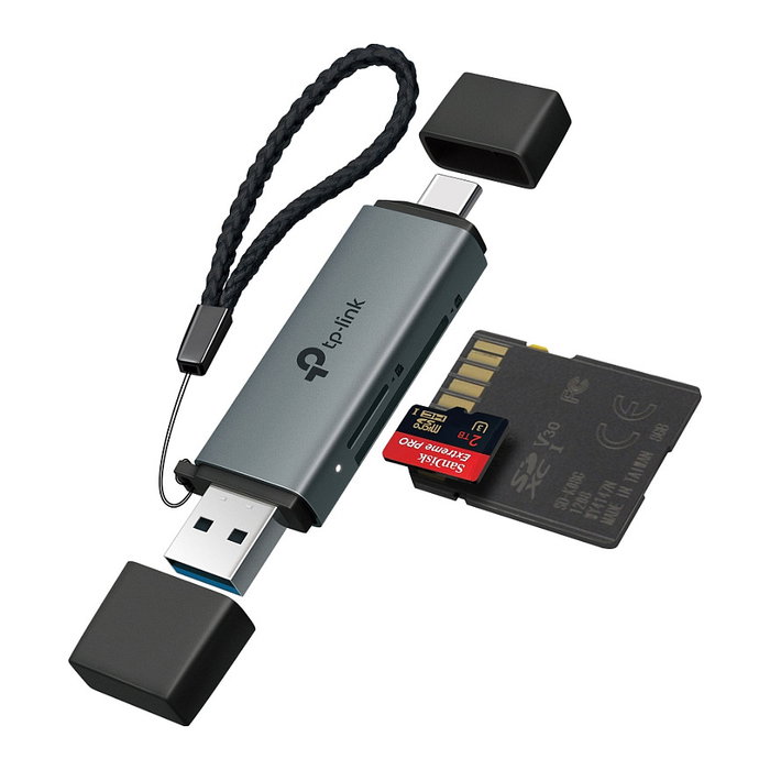 TP-Link UA430D Lector de Tarjetas USB 3.1 Tipo-C y Tipo-A para SD y MicroSD