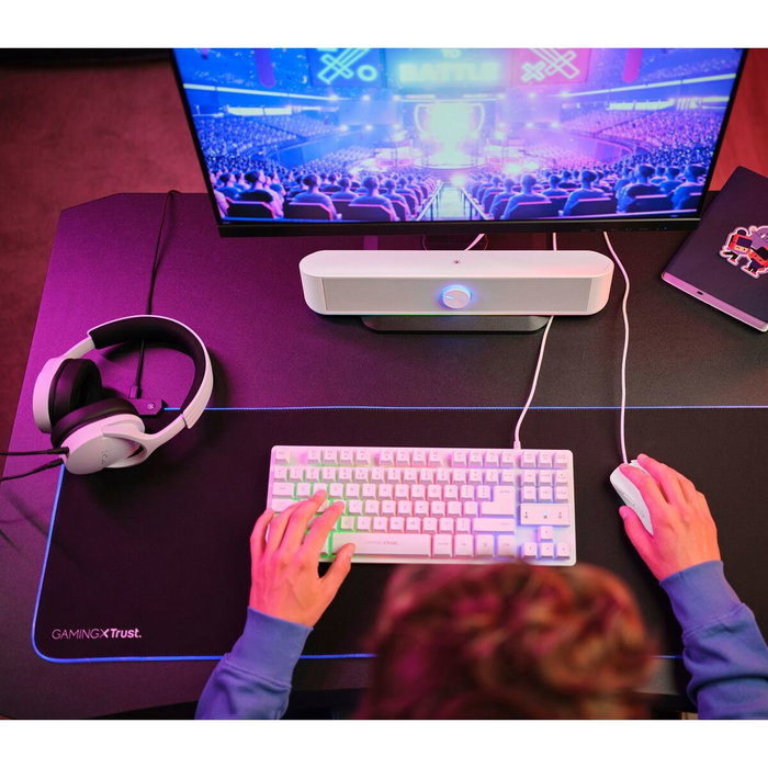 Trust GXT 619 Thorne RGB Blanca