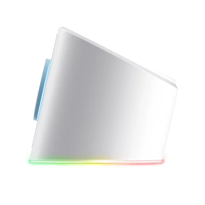 Trust Barra de Sonido GXT 619W Thorne Blanco con Iluminación RGB, 2.0 Canales, 6 W, Conexión USB/AUX para PC y Escritorio