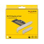 DeLOCK Tarjeta de expansión PCIe x4 a M.2 NVMe interna Key M 80 mm, PCI Express 4.0, factor de forma low profile, compatible con Windows 10/8.1