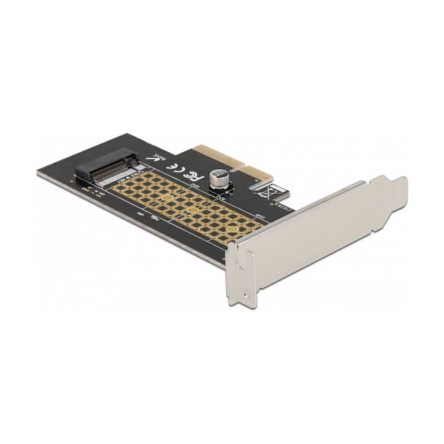 DeLOCK Tarjeta de expansión PCIe x4 a M.2 NVMe interna Key M 80 mm, PCI Express 4.0, factor de forma low profile, compatible con Windows 10/8.1