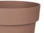 Ibergarden Maceta Plastico Marron 20 cm Diametro Alto 19 cm Capacidad 3.4 L (Set de 12)