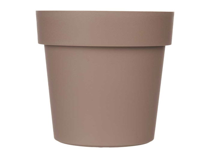 Ibergarden Maceta Plastico Marron 20 cm Diametro Alto 19 cm Capacidad 3.4 L (Set de 12)