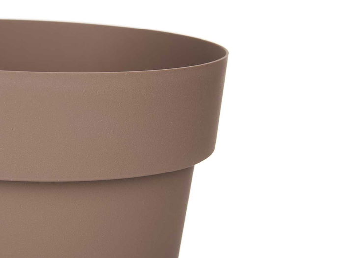 Ibergarden Maceta Plastico Marron 20 cm Diametro Alto 19 cm Capacidad 3.4 L (Set de 12)