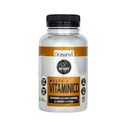 Drasanvi Sport Live - Multivitamínico Complejo con Probióticos, 90 Cápsulas - Vitaminas y Minerales para Deportistas, Reduce Cansancio y Fatiga, Sin Gluten