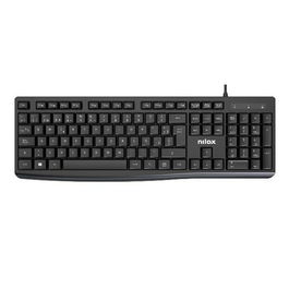 Nilox NXKBE000013 Teclado USB Negro Español 105 Teclas Multimedia 1.5m