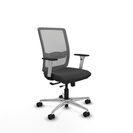 PIQUERAS Y CRESPO Silla de oficina Haches con mecanismo Sincro/Traslack Gris